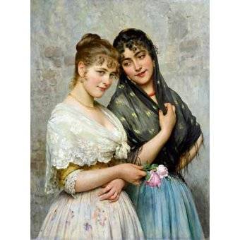 cuadros de retrato - Cuadro -Mujeres venecianas-