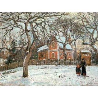 Cuadro -Chateigniers a Louveciennes, vers 1872-, Camille Pissarro