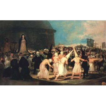 cuadros de retrato - Cuadro -Procesion de flagelantes, 1815-19-