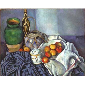 cuadros decorativos - Cuadro -Bodegón con ollas y frutas, 1890-