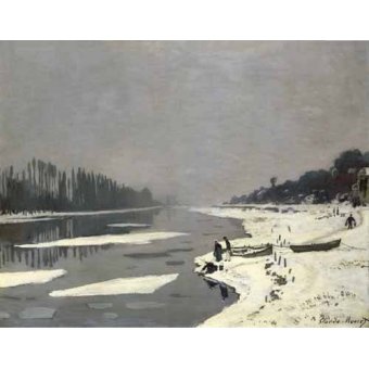 cuadros de paisajes - Cuadro -Ghiacci sulla Senna a Bougival, 1867-68-