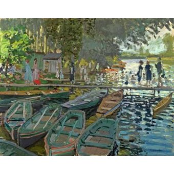 cuadros de paisajes - Cuadro -Bathers at la Grenouillère, 1869-