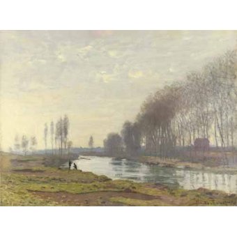 Cuadro -Le petit bras de la Seine a Argenteuil, 1872-, Claude Monet