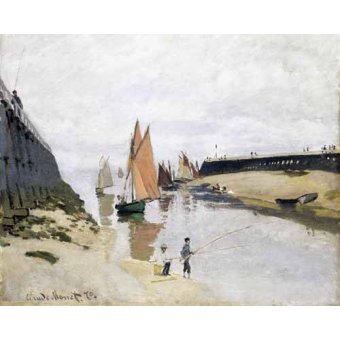 Cuadro -La Entrada Del Puerto de Trouville, 1870-, Claude Monet