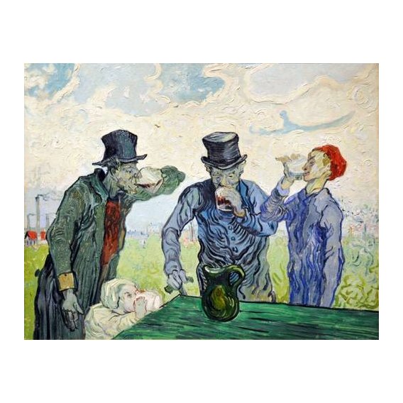 cuadros de retrato - Cuadro -The Drinkers, 1890-