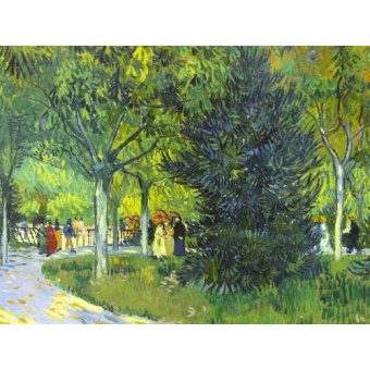 Cuadro -Path in the park, 1888-, Vincent Van Gogh