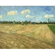 cuadros de paisajes - Cuadro -Ploughed fields (The furrows), 1888-