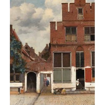 cuadros de paisajes - Cuadro -View of Houses in Delft, known as 'The little Street', 1658-