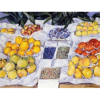 cuadros decorativos - Cuadro -Fruta expuesta en un mostrador-