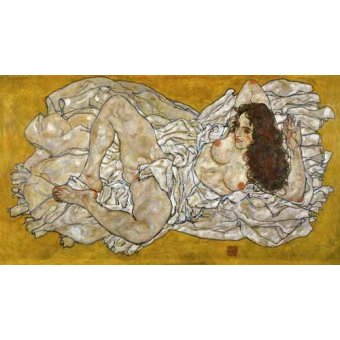 cuadros de retrato - Cuadro -Liegende Frau-