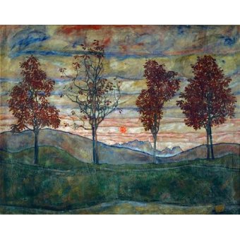 cuadros de paisajes - Cuadro -Four Trees-