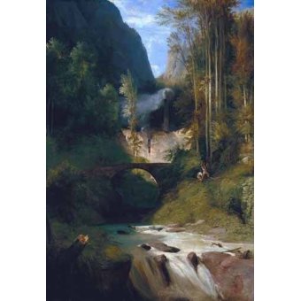 cuadros de paisajes - Cuadro -Gorge near Amalfi-