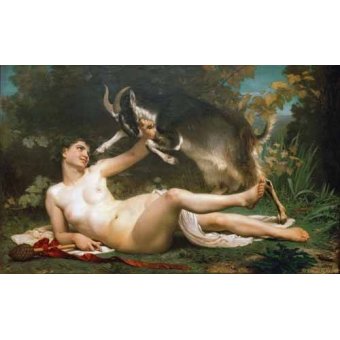 cuadros de desnudos - Cuadro -Bacchante-