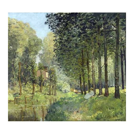 cuadros de paisajes - Cuadro -Rest along the Stream Edge of the Wood, 1878-