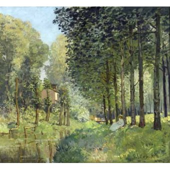 cuadros de paisajes - Cuadro -Rest along the Stream Edge of the Wood, 1878-