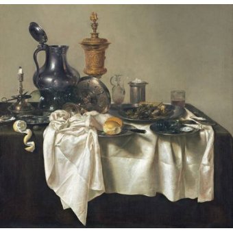 cuadros de bodegones - Cuadro -Banquet Piece with Mince Pie, 1635-