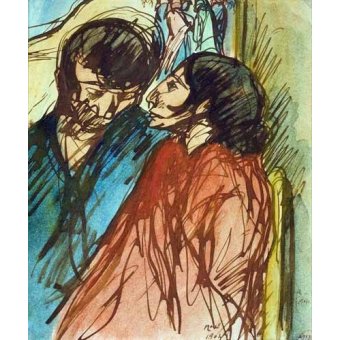 cuadros de retrato - Cuadro -Gypsy Couple, 1904-