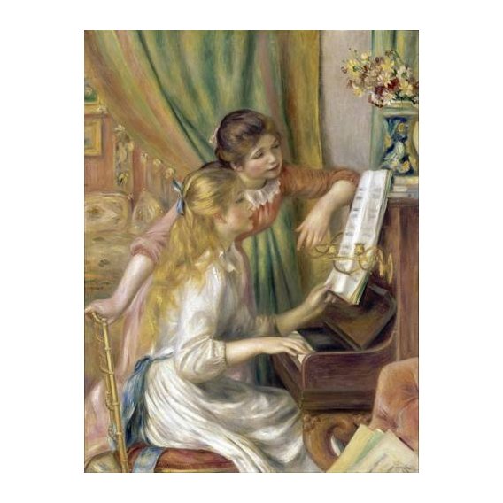 cuadros de retrato - Cuadro -Young Girls at the Piano, 1892-