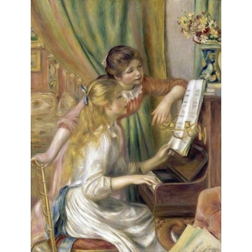 cuadros de retrato - Cuadro -Young Girls at the Piano, 1892-