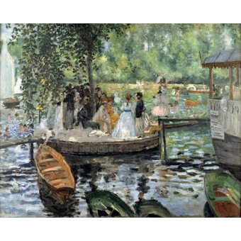Cuadro -La Grenouillère, 1869-, Pierre Auguste Renoir