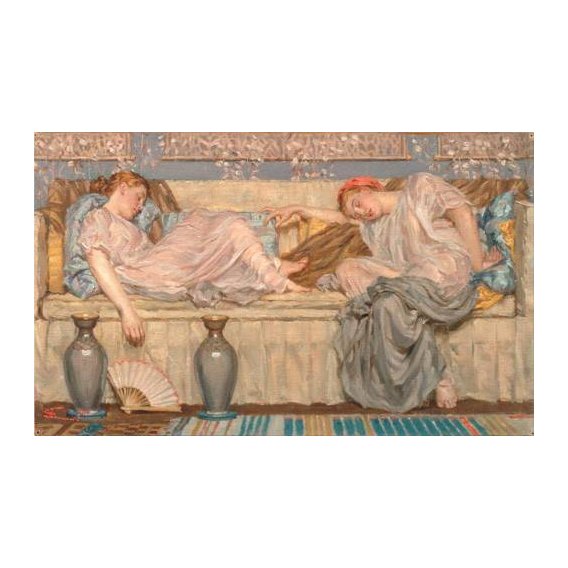 cuadros de retrato - Cuadro -Beads_(study), 1875-