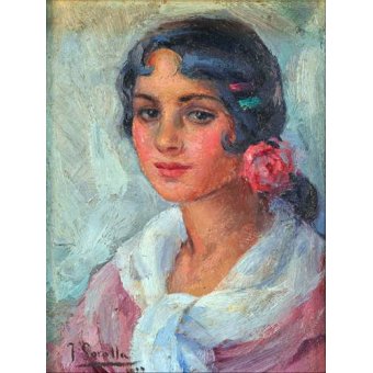 cuadros de retrato - Cuadro -Retrato de una mujer-