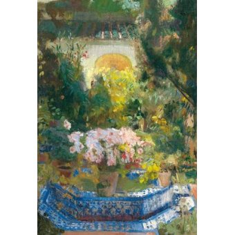 Cuadro -Patio de la casa Sorolla, 1917-, Joaquin Sorolla