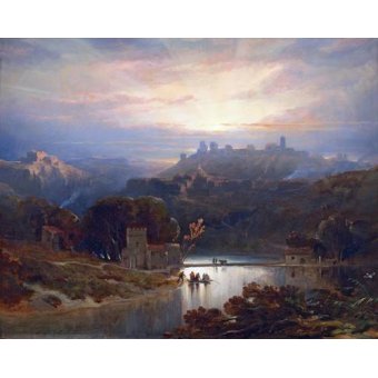 cuadros de paisajes - Cuadro -El Castillo de Alcala de Guadaira, Sevilla-