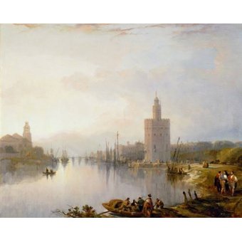 Cuadro -La Torre del Oro, Sevilla-, David Roberts