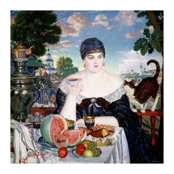 cuadros de bodegones - Cuadro -Merchant's Wife at Tea-