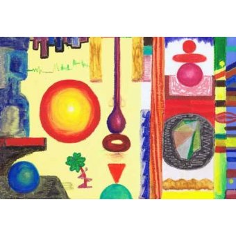 cuadros etnicos y oriente - Cuadro -Abstracto _ Diurnal, 2002-