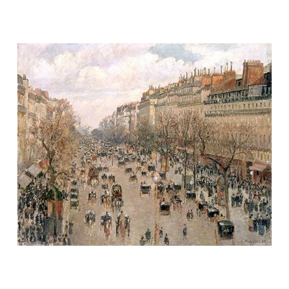 cuadros de paisajes - Cuadro -Boulevard_Montmartre, 1897-