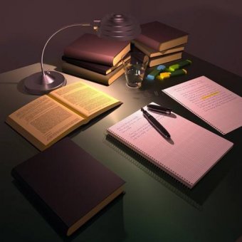cuadros modernos - Cuadro -Escritorio de Julio-