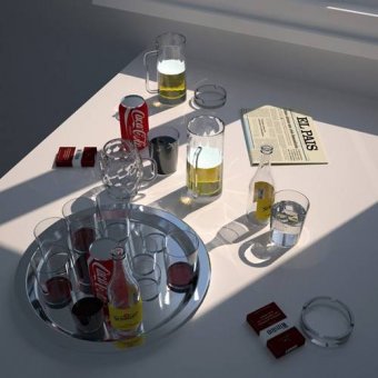 cuadros modernos - Cuadro -Mesa de cafe-