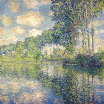 Cuadro -Poplars on the Epte-, Claude Monet