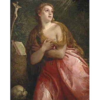cuadros religiosos - Cuadro -Maria Magdalena penitente-
