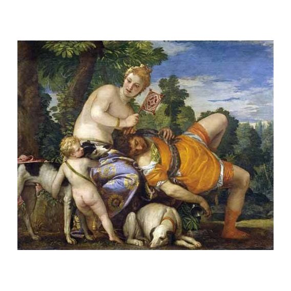 cuadros de retrato - Cuadro -Venus y Adonis-
