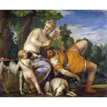 cuadros de retrato - Cuadro -Venus y Adonis-