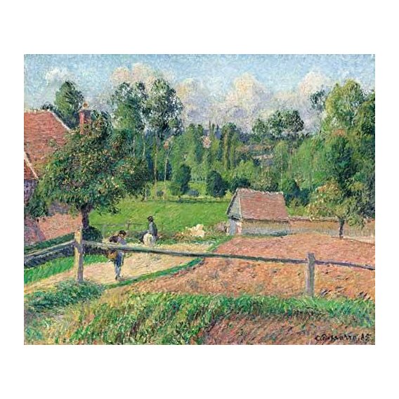 cuadros de paisajes - Cuadro -Vue de la fenêtre de l'artiste (Eragny)-