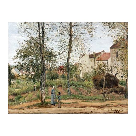 cuadros de paisajes - Cuadro -Houses at Bougival (Autumn)-