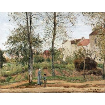 cuadros de paisajes - Cuadro -Houses at Bougival (Autumn)-