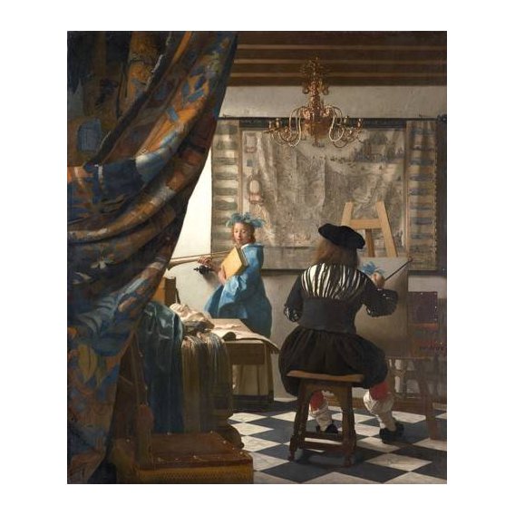 cuadros de retrato - Cuadro -The Art of Painting-