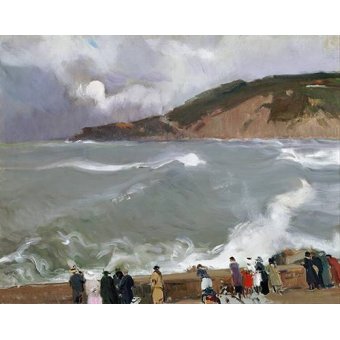 cuadros de marinas - Cuadro -Rompeolas, San Sebastian-