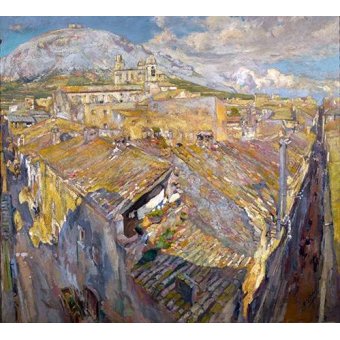 cuadros de paisajes - Cuadro -Pueblo en L'Empordá-
