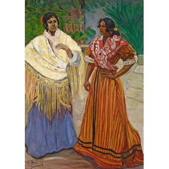 cuadros de retrato - Cuadro -Dos Gitanas-