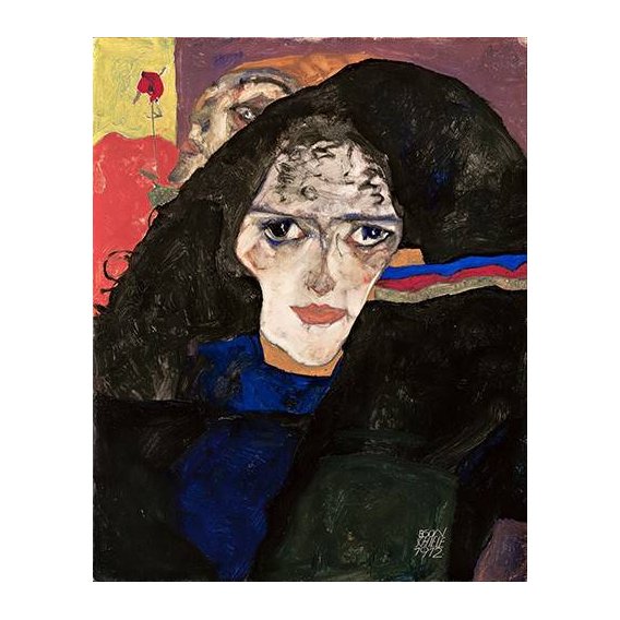 cuadros de retrato - Cuadro -Mourning Woman, 1912-