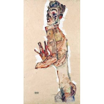 cuadros de retrato - Cuadro -Self-Portrait with Splayed Fingers-