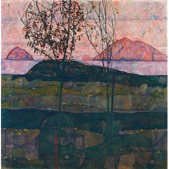cuadros de paisajes - Cuadro -Setting Sun, 1913-