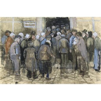 cuadros de retrato - Cuadro -The Poor and Money, 1882-