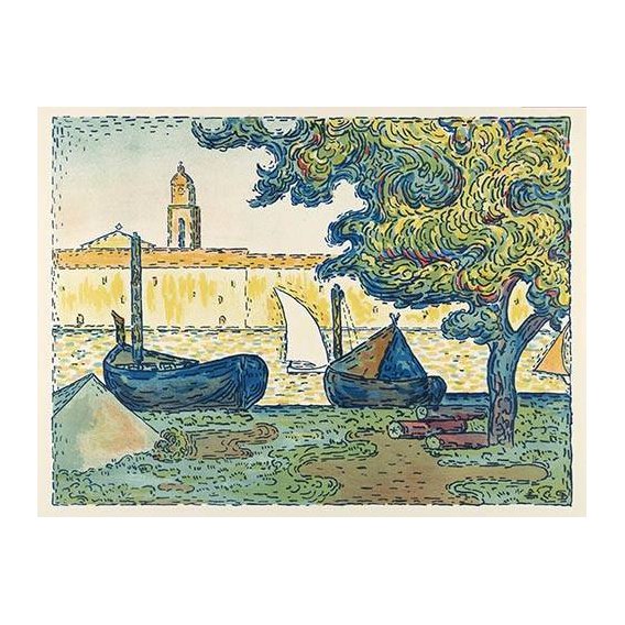 cuadros de paisajes - Cuadro -Saint-Tropez-